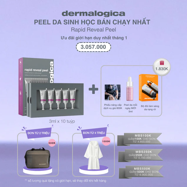 Peel da chuẩn Salon tại nhà Rapid Reveal Peel