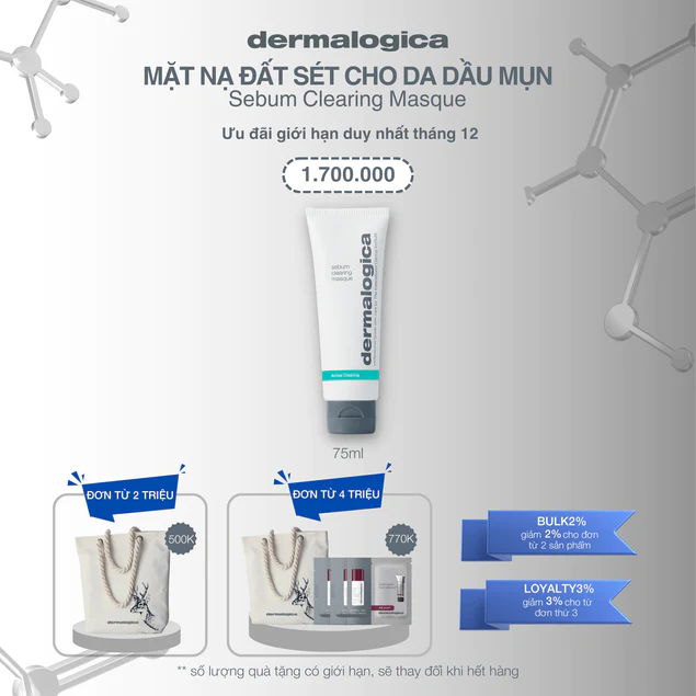 Sebum Clearing Masque - Mặt nạ đất sét cho da dầu mụn